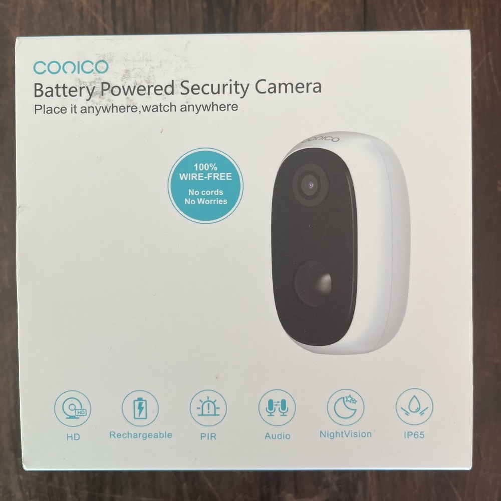 COOICO Battery Powered Security Camera